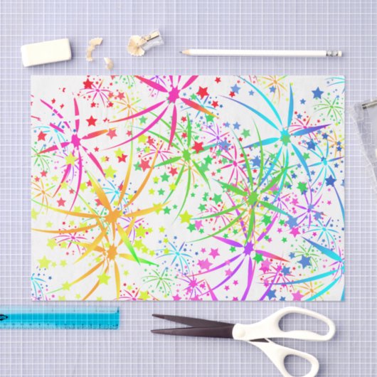 Weefselpapierregenboogvuurster Tissuepapier (Craft)