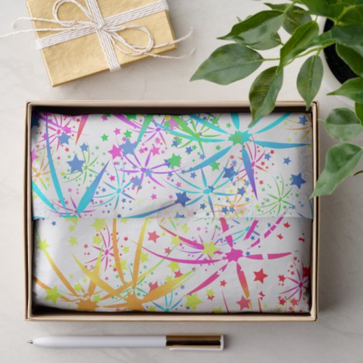 Weefselpapierregenboogvuurster Tissuepapier (Geschenk)