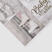 Weefselpapierset (2) Baby Het is koud buiten Tissuepapier (Detail)