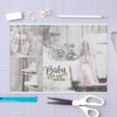 Weefselpapierset (2) Baby Het is koud buiten Tissuepapier (Craft)