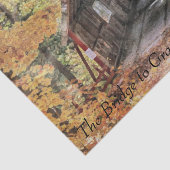 Weefselpapierset (2) Brug naar grootmoederhuis Tissuepapier (Detail)