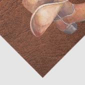 Weefselpapierset (2) Cowboy-Pet en -boot Tissuepapier (Detail)