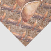 Weefselpapierset (2) Cowboy's Boots & Pet op verf Tissuepapier (Detail)