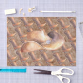 Weefselpapierset (2) Cowboy's Boots & Pet op verf Tissuepapier (Craft)