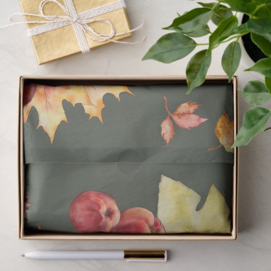 Weefselpapierset 2 groen bedankt; geblufferd tissuepapier (Geschenk)