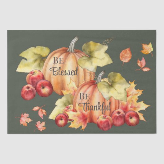 Weefselpapierset 2 groen bedankt; geblufferd tissuepapier (Voorkant)