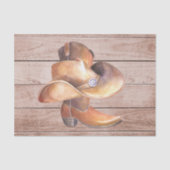 Weefselpapierset (2) Landjongen op hout Tissuepapier (Voorkant)