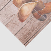 Weefselpapierset (2) Landjongen op hout Tissuepapier (Detail)