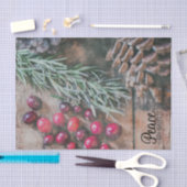 Weefselpapierset (2) Vrede op aarde Tissuepapier (Craft)