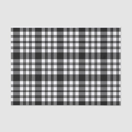 Weefselpapierstrips zwart-wit, geplakt tissuepapier (Voorkant)