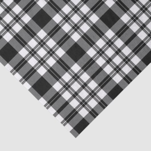 Weefselpapierstrips zwart-wit, geplakt tissuepapier (Detail)