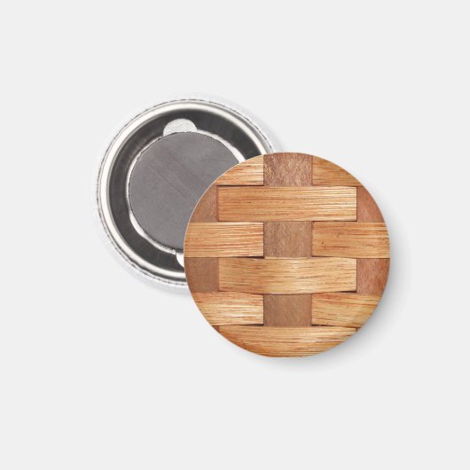 Weefselpatroon, mandje magneet (Voorkant / Achterkant)
