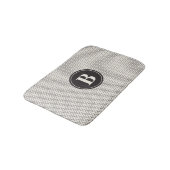 Weefselpatroonmonogram Badmat (Gekanteld)