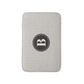 Weefselpatroonmonogram Badmat (Voorkant Verticaal)