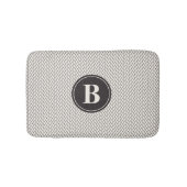 Weefselpatroonmonogram Badmat (Voorkant)