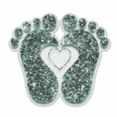 Weefselreflexologie massagetherapie Blauwgroen Sticker (Voorkant)