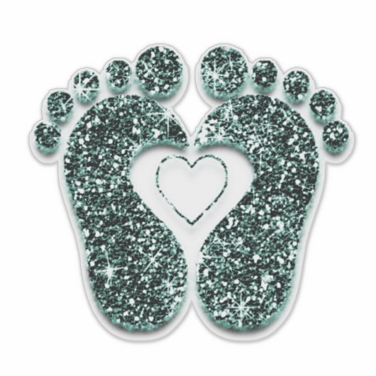 Weefselreflexologie massagetherapie Blauwgroen Sticker (Voorkant)