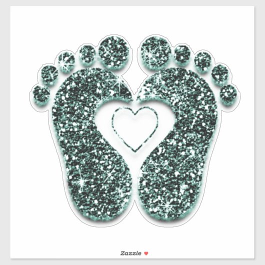 Weefselreflexologie massagetherapie Blauwgroen Sticker (Vel)