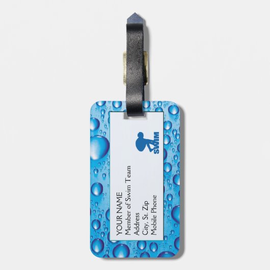 WEEFSELS LABEL BAGAGELABEL (Achterkant verticaal)