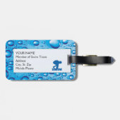 WEEFSELS LABEL BAGAGELABEL (Achterkant horizontaal)