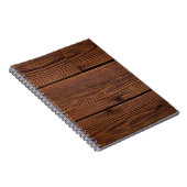 Weefsels met geweerspoeld hout notitieboek (Rechterzijde)