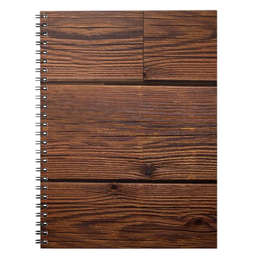 Weefsels met geweerspoeld hout notitieboek (Voorkant)