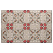 Weefsels met rode tulpen stof (Yard (91,4 cm))