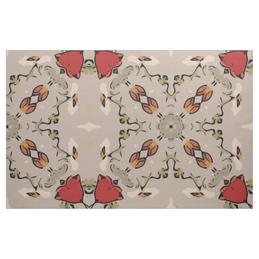 Weefsels met rode tulpen stof (Fat Quarter)