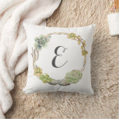 Weefsels, twijgen en stangen | Monogram Kussen (Deken)