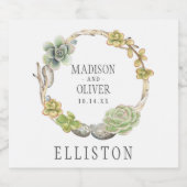 Weefsels, twijgen en stangen | Weddenschap Bier Etiket (Enkel label)