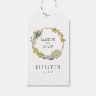 Weefsels, twijgen en stangen   Weddenschap Cadeaulabel