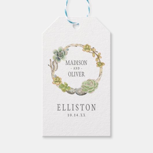 Weefsels, twijgen en stangen | Weddenschap Cadeaulabel (Voorkant)
