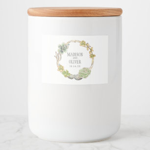 Weefsels, twijgen en stangen   Weddenschap Voedselcontainer Etiket