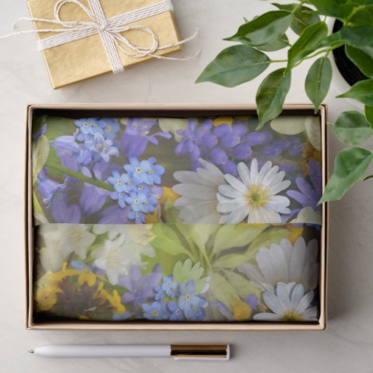 weefsels van bronbloemen tissuepapier (Geschenk)