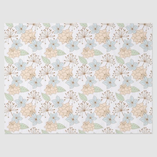 weefsels van bronbloemen tissuepapier (Voorkant)