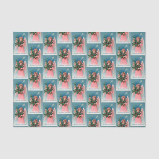 Weefsels van de Pink Angel Holiday Tissuepapier (Voorkant)