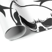 WEEFSELS VAN GOTISCHE KIES ZWARTE EN WITTE WRAPPIN CADEAUPAPIER (Rol Hoek)