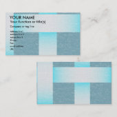 Weefsels van textielstoffen, van blauw visitekaartje (Voorkant / Achterkant)