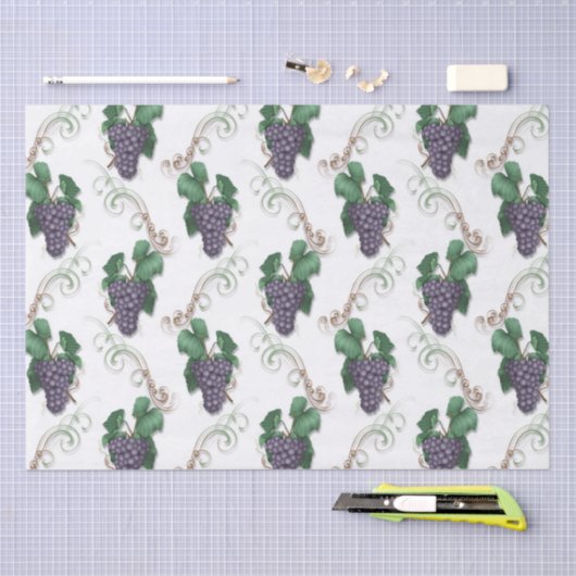 Weefsels van wijndruivencadeaupapier tissuepapier (Craft)