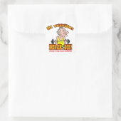 Weefsels Vierkante Sticker (Tas)