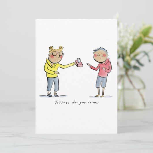 Weefsels voor uw problemen kaart (Staand voorkant)