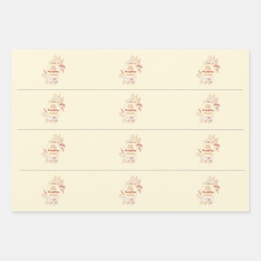 Weefselverpakking — Happy Tears voor papier Inpakpapier Vel (Voorkant 2)