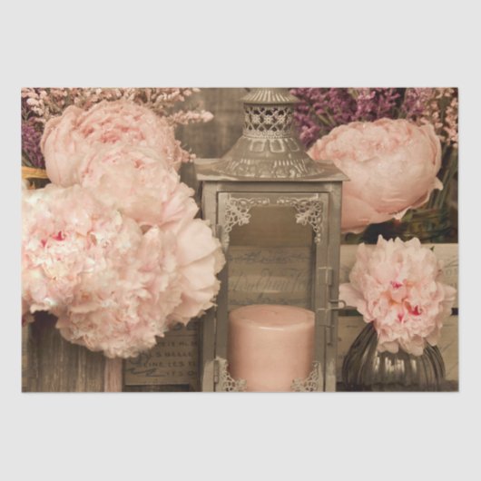 Weefselverpakking Qty 2 pony's, lampions en kratte Tissuepapier (Voorkant)