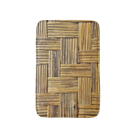 Weeftextuur van bamboe badmat (Voorkant Verticaal)
