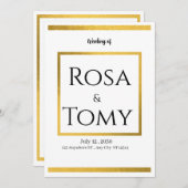 Weefuitnodiging Kaart (Voorkant / Achterkant)