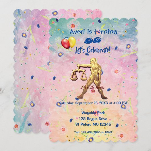 Weegblad (23 september - 22 oktober) kaart (Voorkant / Achterkant)