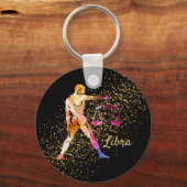 Weegblad - Gebied voor de astrologie van de dierso Sleutelhanger (Voorkant)