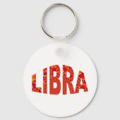 Weegblad - Oranje blauw vuurgeel Sleutelhanger (Voorkant)