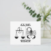 Weegblad/Scorpio Briefkaart (Staand voorkant)