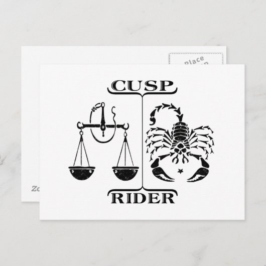 Weegblad/Scorpio Briefkaart (Voorkant / Achterkant)